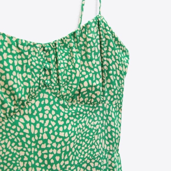 🤩SOLD 🤩NWT/ZARA MIDI Corset style print dress - Picture 3 of 12